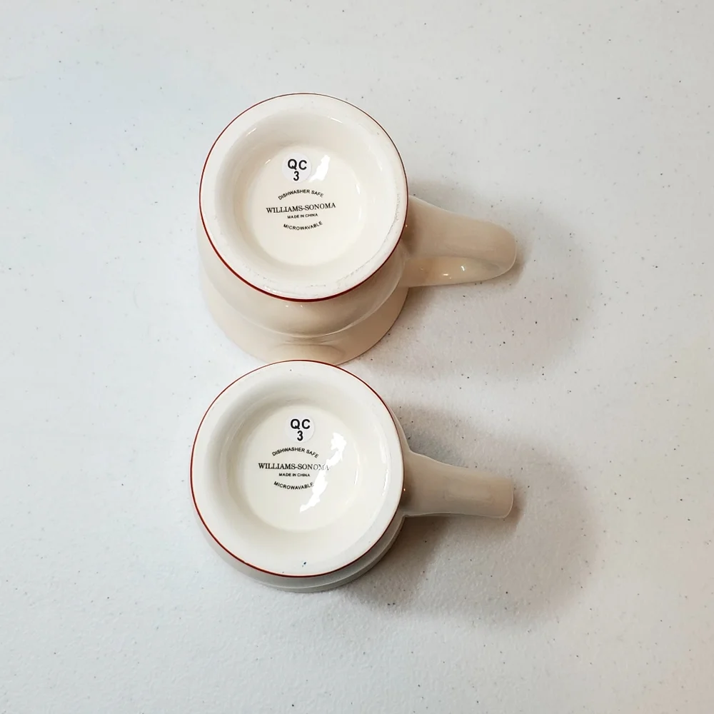 Williams Sonoma Snowman Mug Set